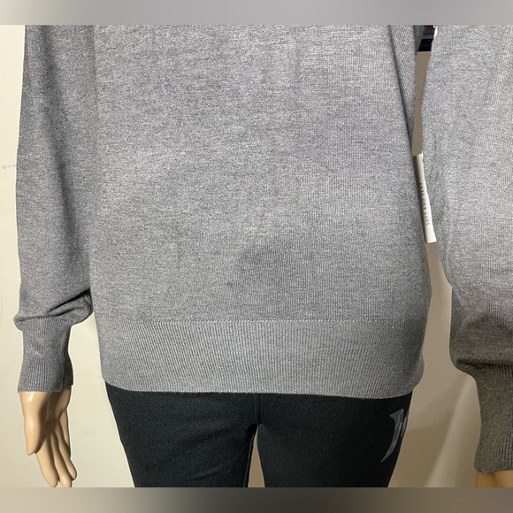 Sz S women Cielo Jeans USA crew neck puff sleeve soft and sexy stretch grey - Picture 6 of 14